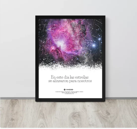 Mapa estelar Nebulosa de Orión